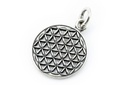 Amulett, Anhänger 'Blume des Lebens' aus Silber 925 - Mittelalter, Larp, Fantasy Schmuck