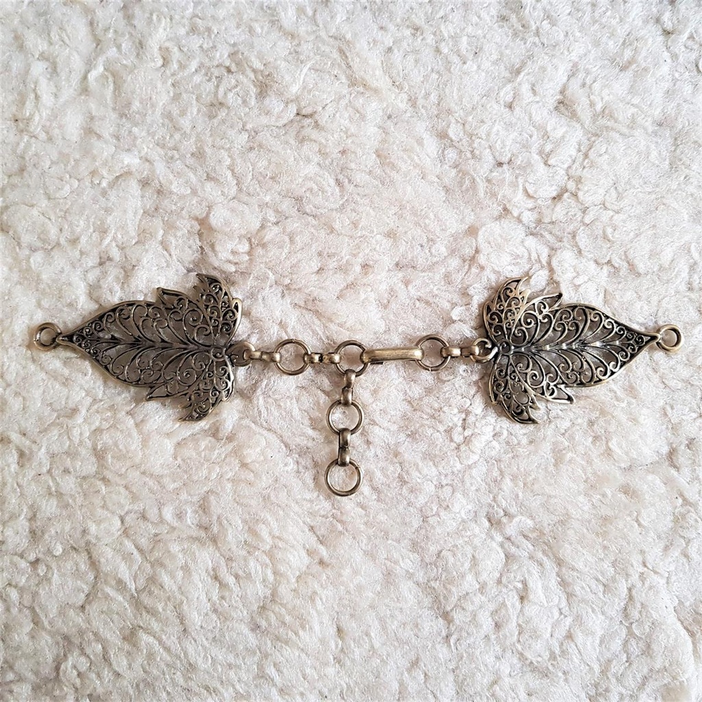 Mantel-Verschluss Avalon, messingfarben