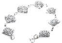 Massive Silber Armkette mit keltischen Knoten - Bronze- und Silberschmuck für Reenactment, LARP und Fantasie