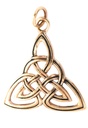 Schmuck Anhänger Irina 3,5 cm – Bronze – Keltisches Trinity Knot Amulett für Schutz & spirituelle Kraft