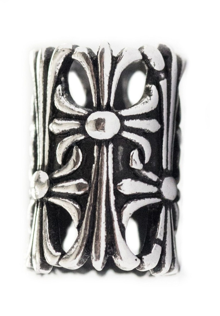 Haarperle Bartperle Wikinger Perle Silber, Accessoire für Historische Gewandungen, Reenactment und Liverollenspiel