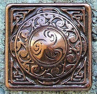 Celtic Square, kupferfarbener Beschlag