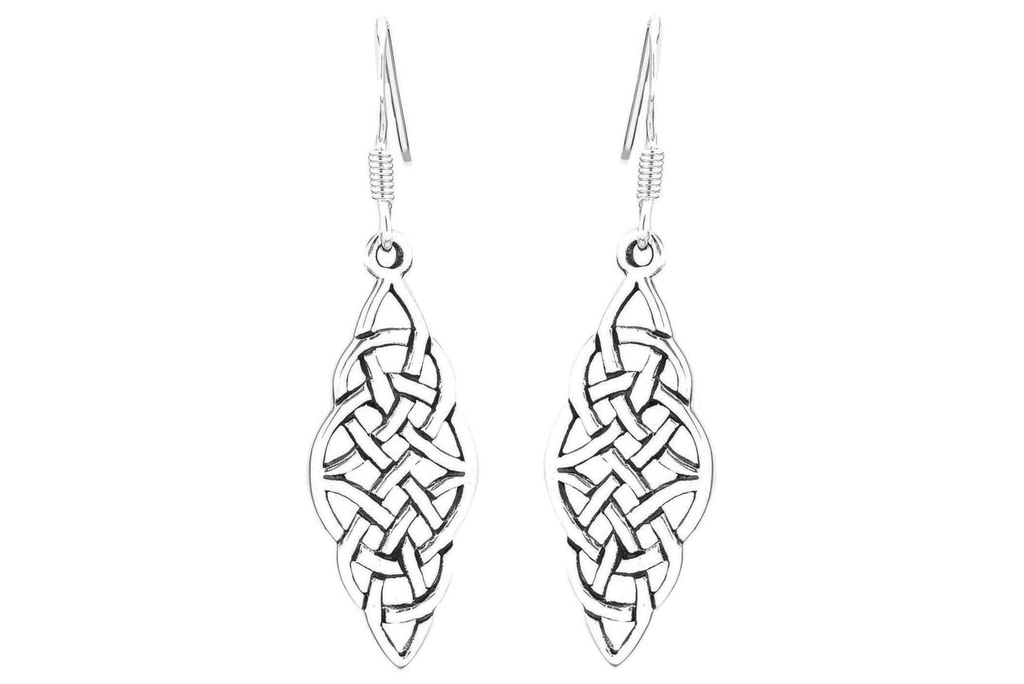 [oh145] Ohrhänger 'Celtic Asgard' Silber 925 -  Schmuck für Mittelalter, Reenactment und Larp