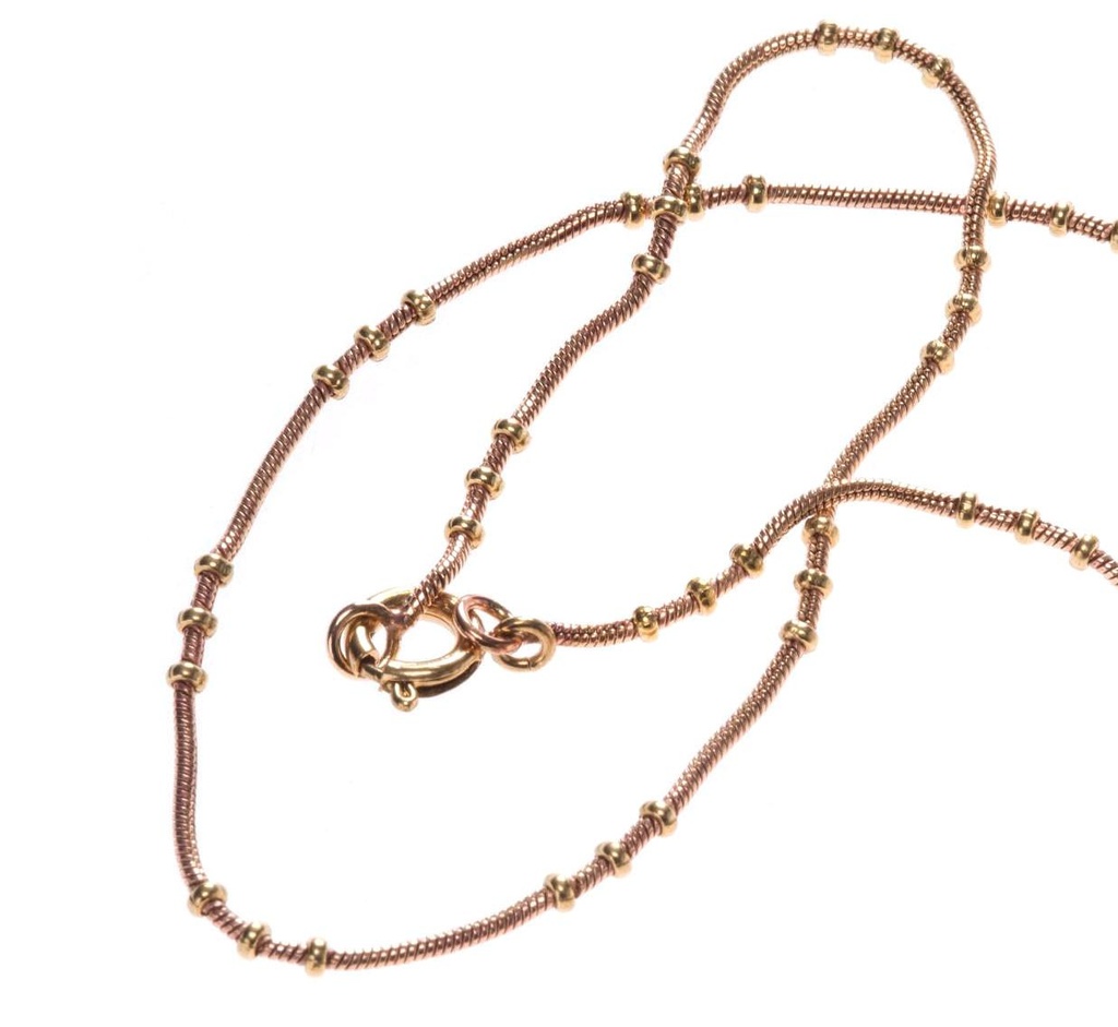 [kb4] Bronzehalskette mit kleinen Kugeln 40 cm - Accessoire Schmuck für Mittelalter, Larp, Reenactment und Fantasy