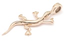 Schmuck-Anhänger LIZZY 4,8 cm – Symbol der Eidechse aus Bronze für Schutz & Wandel