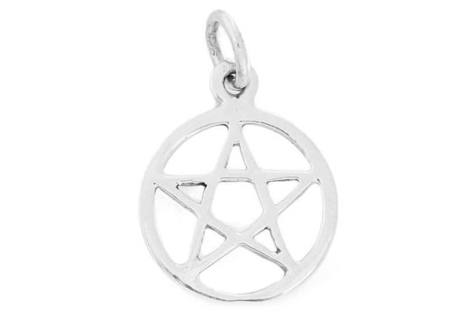 [ac17] Keltisches Amulett, Anhänger 'Penta - Pentagramm' aus Silber 925- Mittelalter, Larp, Reenactment Schmuck