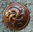 Wirbel-Triskele klein, kupferfarbener Beschlag