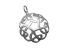 Schmuck Anhänger Amia 3,6 cm – Silber 925 – Keltisches Knotenmuster für Schutz & Unendlichkeit