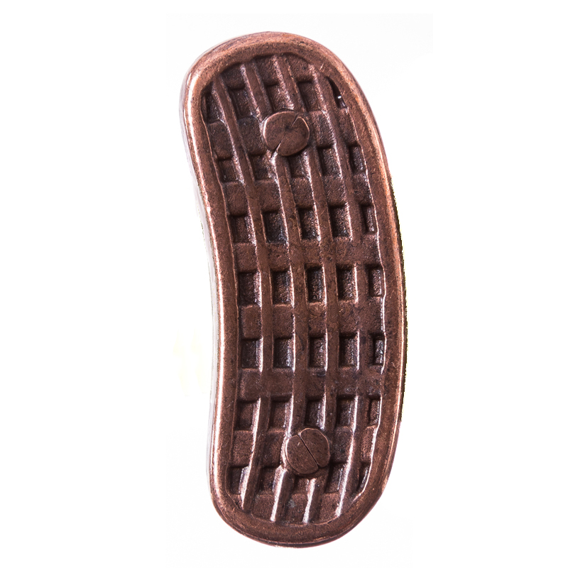 Zierbeschlag „Gitter“ – Kupferfarbener Steampunk-Beschlag in Grillgitter-Optik