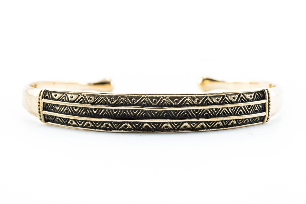 [armb7] Wikinger Armreif 'Dagrun' Bronze - Bronze- und Silberschmuck für Reenactment, LARP und Fantasie