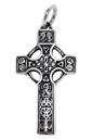 Keltisches Amulett, Anhänger 'Rian - Keltenkreuz' aus Silber 925- Mittelalter, Larp, Reenactment Schmuck