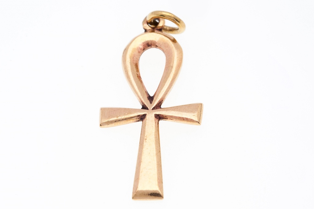 [WK2015-amb46] Amulett, Anhänger 'Ankh - Ägyptisches Kreuz' aus Bronze - Mittelalter, Larp, Fantasy Schmuck