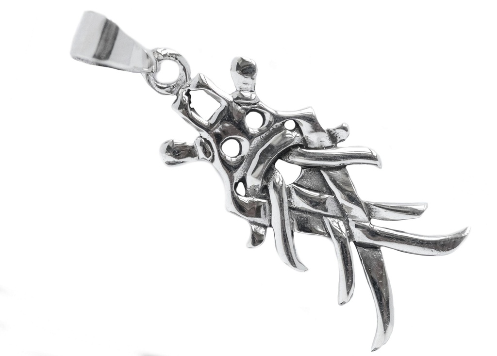 Wikinger Anhänger 'Odins Maske' aus Silber 925 - Mittelalter, Larp, Reenactment Schmuck