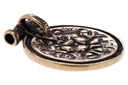 Wikinger Anhänger „Ozur – Knotenmuster“ aus Bronze – Nordisches Knotenamulett 3,2 cm mit Flechtornamentik