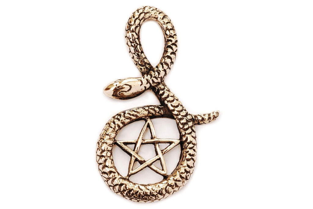Schlangen-Anhänger SELISA aus Bronze – Symbol für Weisheit und Erneuerung (5 cm)