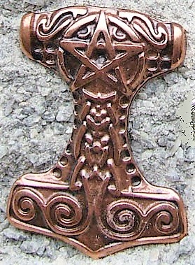 [N-242-4] Thors Hammer, kupferfarbener Beschlag