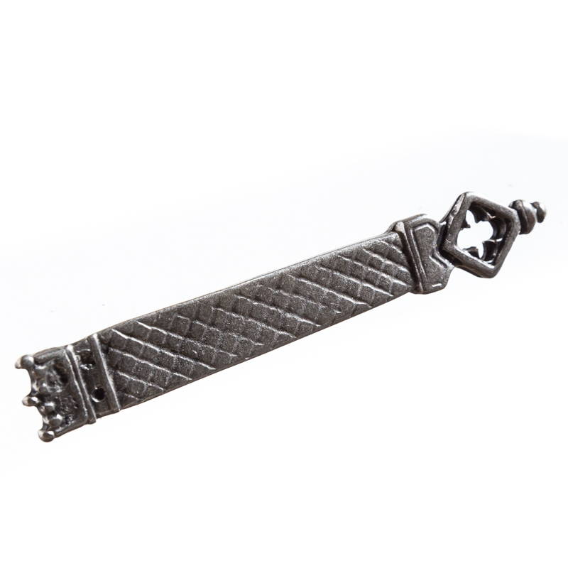 [T-624-1] silberfarbene Mittelalter Gürtelspitze 0,8cm