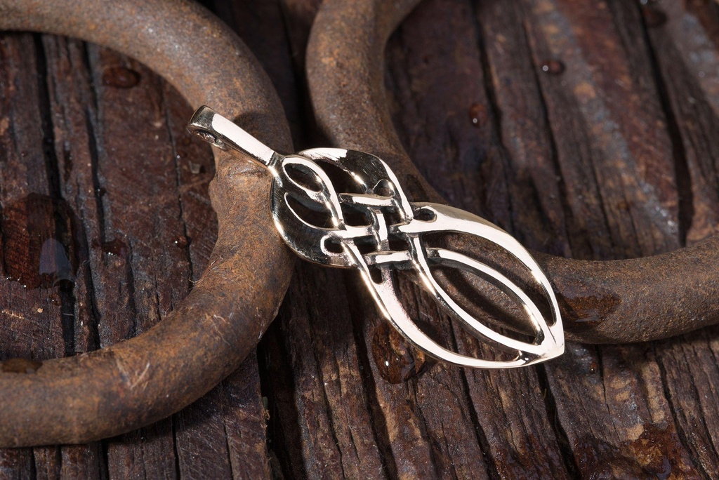 Schmuck Anhänger Siana 4,2 cm – Bronze – Keltisches Harmonie-Amulett mit Knotenmuster