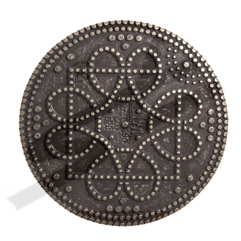 großer Beschlag 'Birka Brustplatte', messingfarben