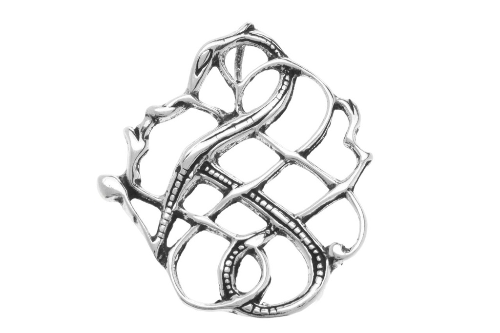 Wikinger Anhänger 'Ringerike - Lokis Drache' aus Silber 925 - Mittelalter, Larp, Reenactment Schmuck