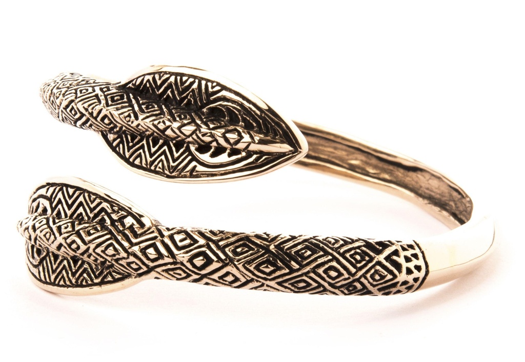 [armb54] Bronze Wikinger Armreif verzierte Speerspitzen - Bronze- und Silberschmuck für Reenactment, LARP und Fantasie