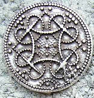 [N-213-1] Birka Concho, silberfarbener Beschlag