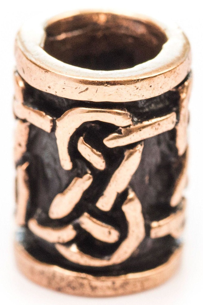 [apb12] Dvalin' Bronze Perle Bartperle Lockenperle - Accessoire für Historische Gewandungen, Reenactment und Liverollenspiel