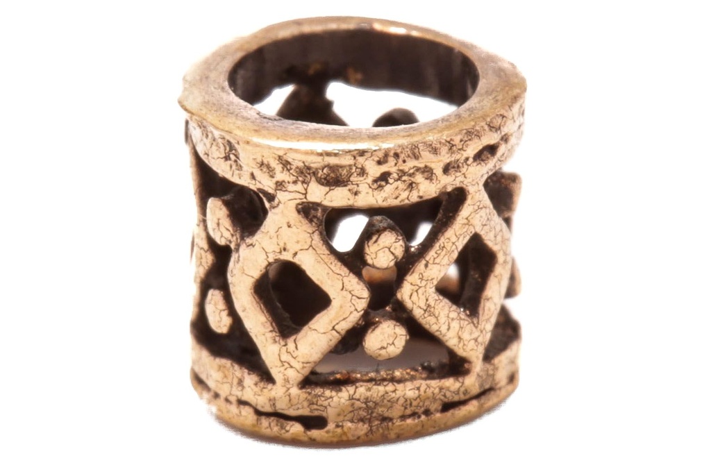 Haarperle Bartperle 'Imke' Bronze Bartschmuck Schmuck