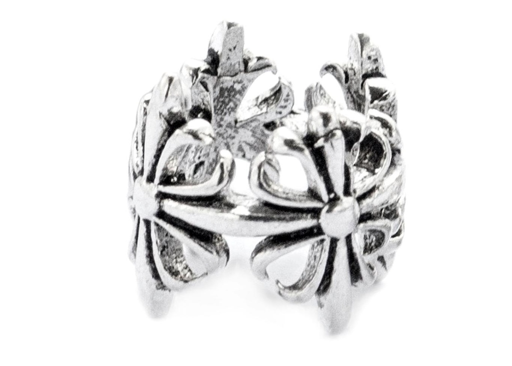 [ap34] Königliche Haar- & Bartperle LILIA aus 925 Silber – 9 mm Fleur-de-Lis Perle für Dreads & Zöpfe