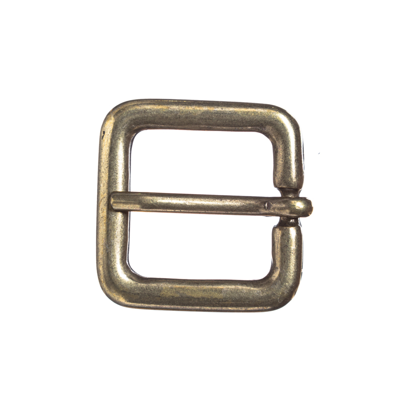 Gürtelschließe Jiline messingfarben – 2 cm rechteckige Mittelalter-Schließe für LARP & Gewandungen