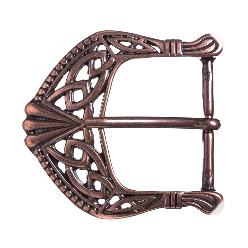 [B6040-4] Celtic Buckle, keltische Knoten-Schließe, kupferfarben