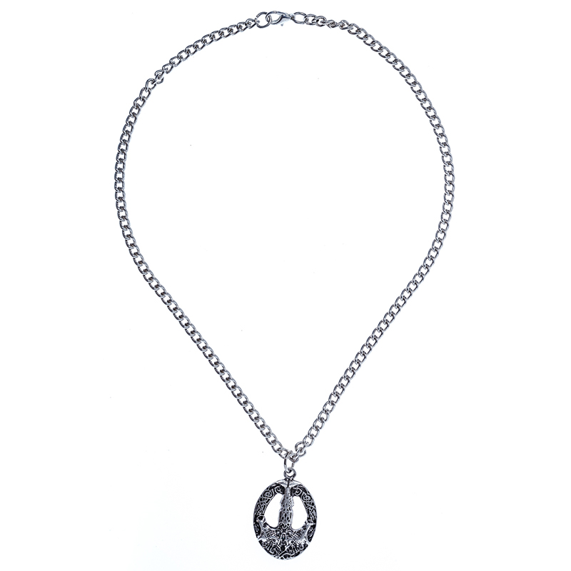 [PK-5173-1] Halskette Mjölnir, silberfarben