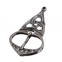 Gürtelschließe Highland eisenfarben – 3,5 cm Schließe mit keltischem Knotenmuster für LARP & Reenactment