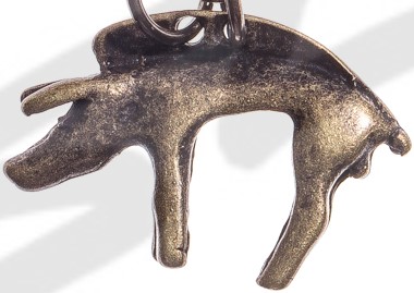 [P-5102-21] Anhänger keltischer Eber, messingfarben