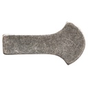 silberfarbene Mittelalter-Gürtelspitze 2,5 cm