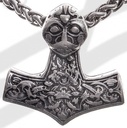 Anhänger Thor-Hammer , silberfarben