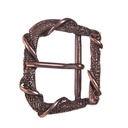 Gürtelschließe „Dragonskin“ in Kupferoptik – Mittelalter-Schließe für 2,5 cm Riemen