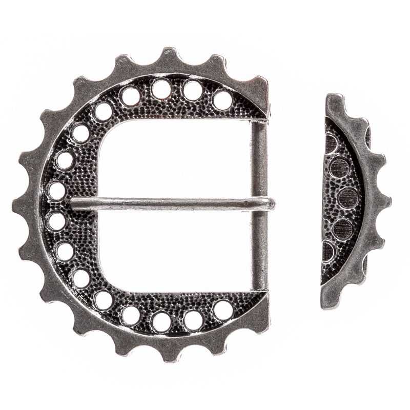 [B613-1] B613-1 STP Zahnrad Set, silberfarbene Gürtelschließe mit Schlaufe