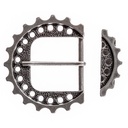B613-1 STP Zahnrad Set, silberfarbene Gürtelschließe mit Schlaufe