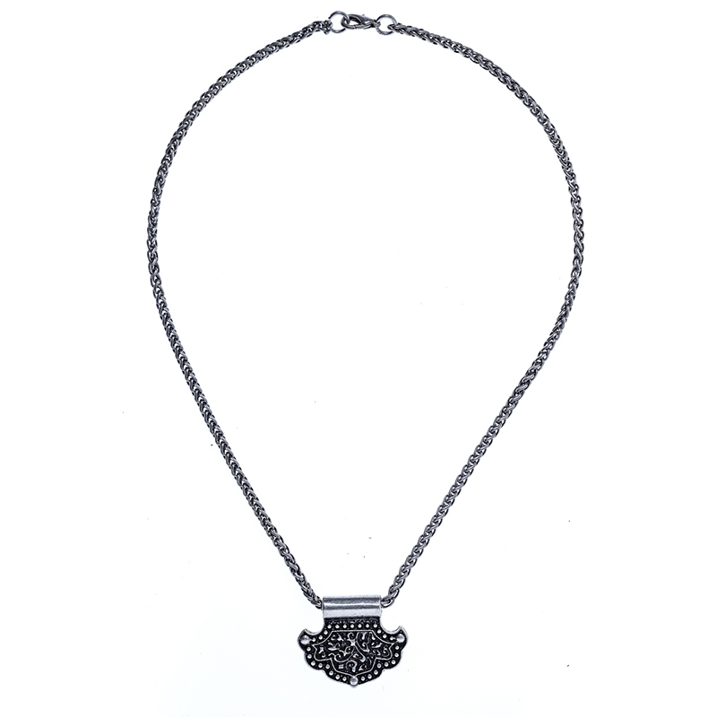 [PK-5167-1] Halskette birka hammer, silberfarben