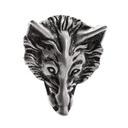 Wolfskopf, silberfarbene Schließe