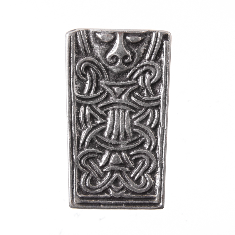 Beschlag ODIN, Gürtelspitze 2cm, silberfarben