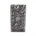 Beschlag ODIN, Gürtelspitze 2cm, silberfarben