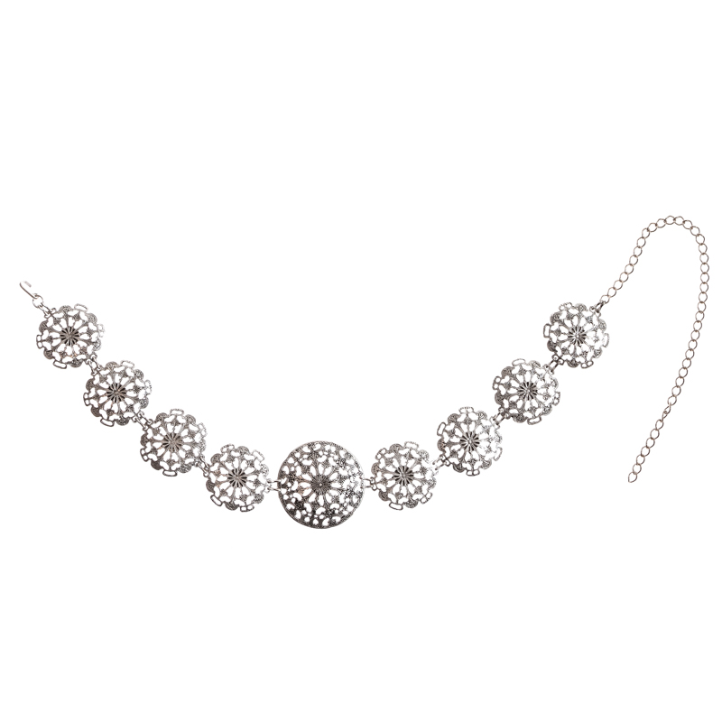 [32455] Uta, Hüftgürtel, silberfarben