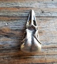 Anhänger „Raben-Schädel“ silberfarben – Wikinger-Talisman aus ZAMAK ohne Kette