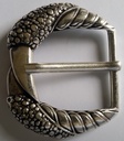 DRACHEN-KRALLEN, silberfarben Gürtel-Schließe