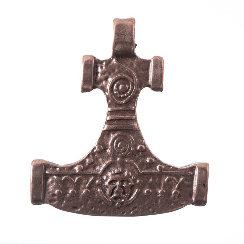 [P-5170-4] Anhänger Hiddenseehammer, kupferfarben