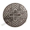 B644-1 Merowinger-Schließe silberfarben 4cm