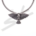 Halskette Eule Rosmerta, silberfarben