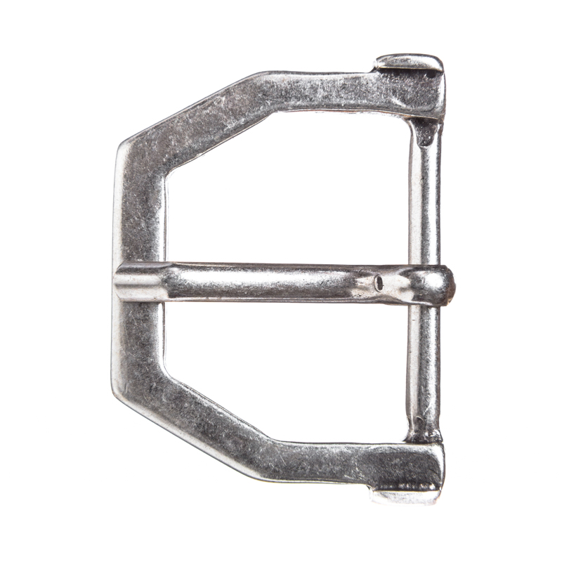 [B693-1] Migli silberfarbene Zwergenschließe – Mittelalterliche Gürtelschnalle für 4 cm Riemen im LARP & Reenactment-Stil